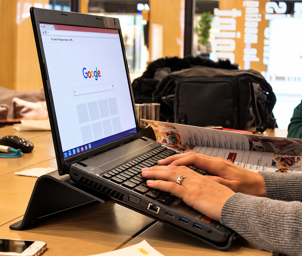 TENEX Breeze Ergonomik Laptop Standı ve Laptop Yükseltici – Hafif, Hava Geçirgen Tasarım