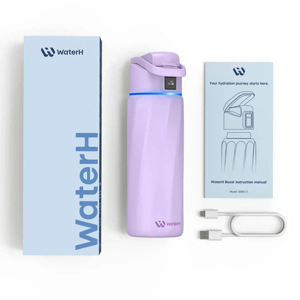 WaterH Boost Akıllı Termos | Hidrasyon Takibi Yapan, Yalıtımlı Akıllı Su Şişesi
