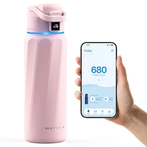 WaterH Boost Akıllı Hidrasyon Termosu – Su Tüketimi Takip Eden Yalıtımlı Akıllı Termos