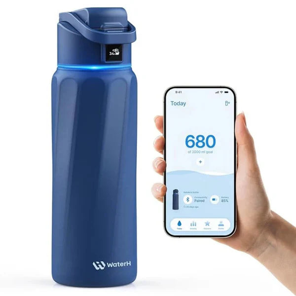WaterH Boost Akıllı Hidrasyon Termosu – Su Tüketimi Takip Eden Yalıtımlı Akıllı Termos