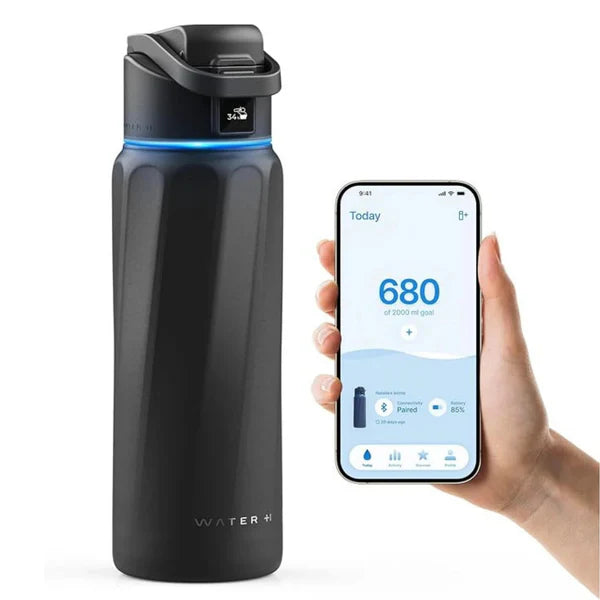 WaterH Boost Akıllı Hidrasyon Termosu – Su Tüketimi Takip Eden Yalıtımlı Akıllı Termos