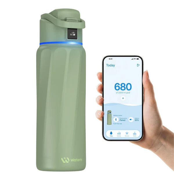 WaterH Boost Akıllı Hidrasyon Termosu – Su Tüketimi Takip Eden Yalıtımlı Akıllı Termos
