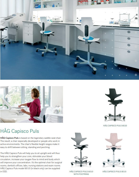 Ergonomik Medikal Hekim Sandalyesi Capisco