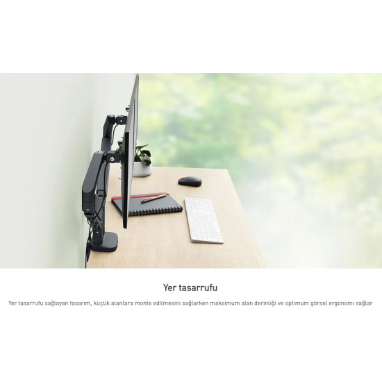 Leitz Ergo Çift Monitör Kolu – Duruşunuzu Koruyun, Çalışma Performansınızı Artırın