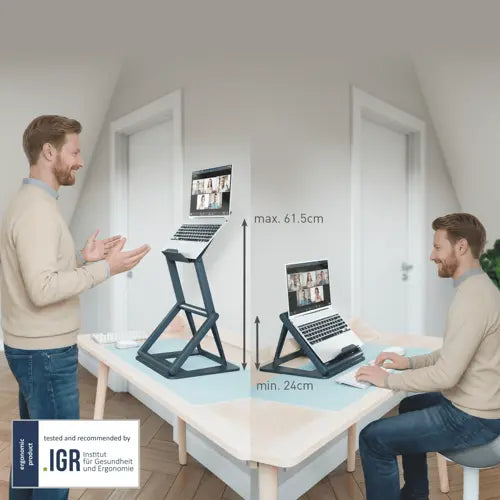 Leitz Oturarak ve Ayakta Çalışmaya Uygun 2’si 1 Arada Laptop Standı