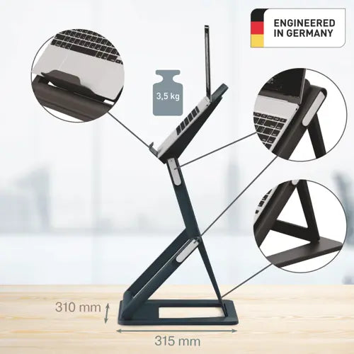 Leitz Oturarak ve Ayakta Çalışmaya Uygun 2’si 1 Arada Laptop Standı