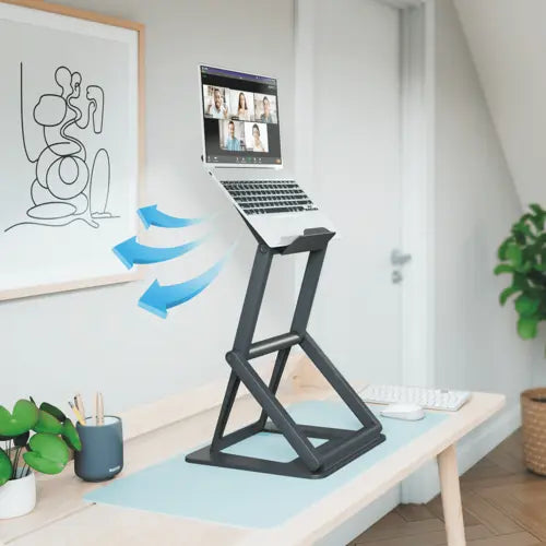 Leitz Oturarak ve Ayakta Çalışmaya Uygun 2’si 1 Arada Laptop Standı