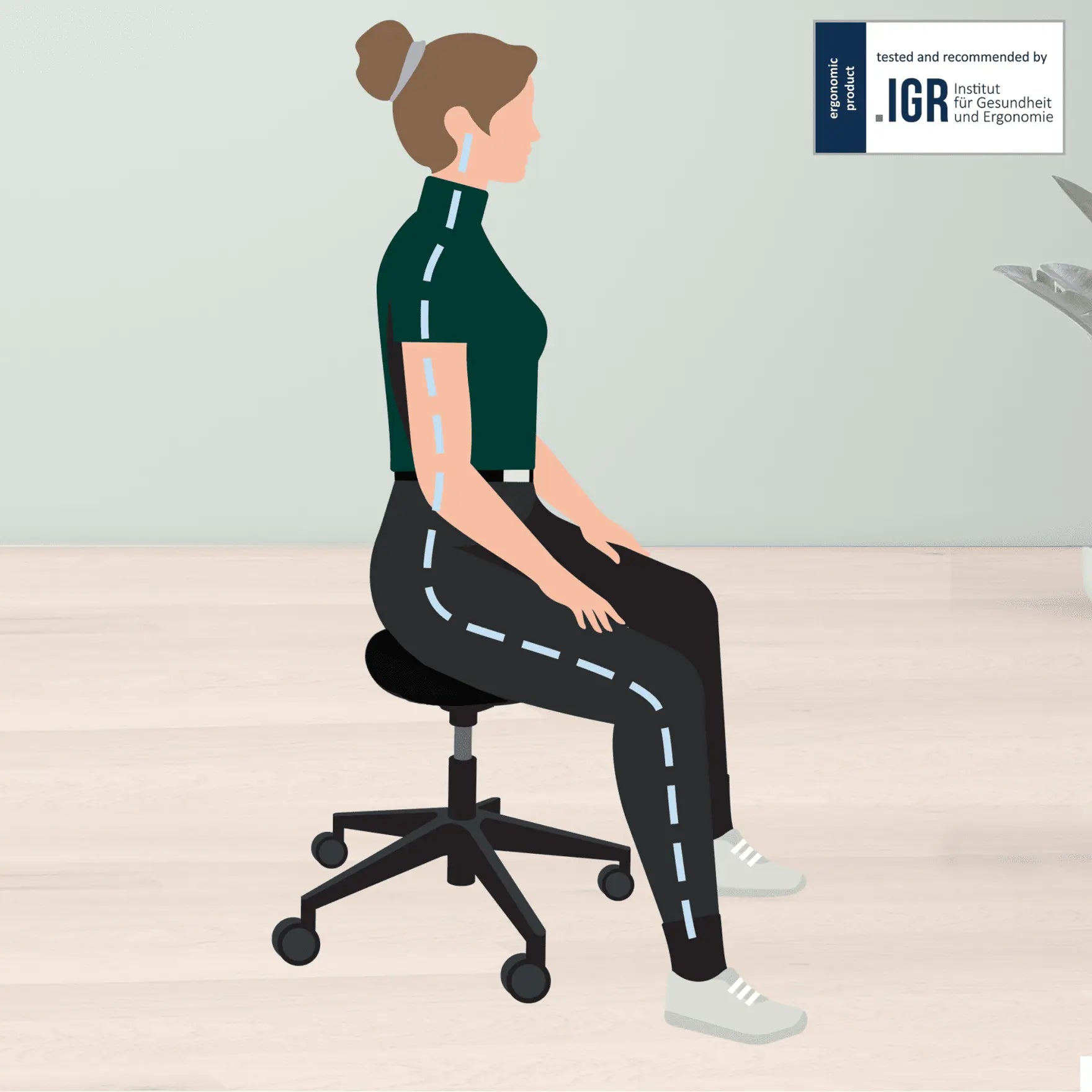 Leitz Ergo Tekerlekli Aktif Oturma Taburesi – Ergonomik ve Postür Destekleyici