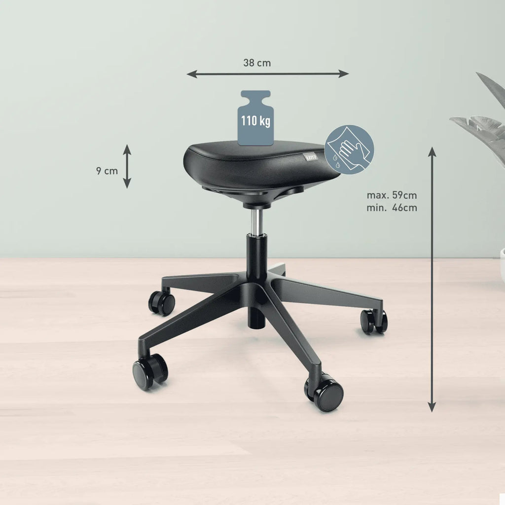 Leitz Ergo Tekerlekli Aktif Oturma Taburesi – Ergonomik ve Postür Destekleyici