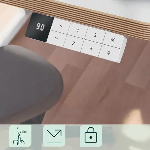 Leitz Ergo Elektrikli Yükselen Masa 120x70 cm – Gün Boyu Hareketli Çalışma Deneyimi, Ayağa Kalk Hatırlatmalı